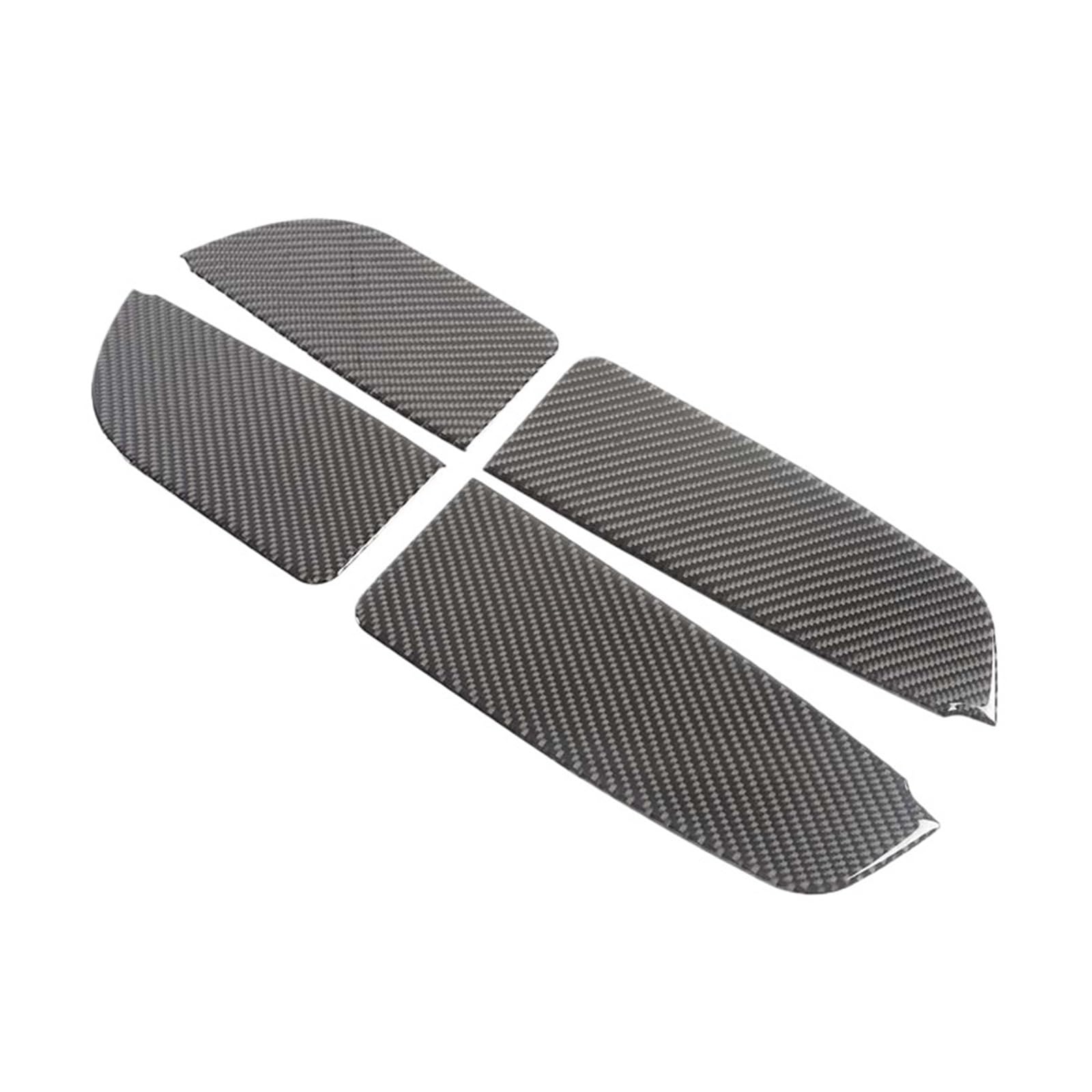 Kompatibel for Nissan Titan 2016-2023 Weichen Carbon Auto Tür Innere Armlehne Panel Dekoration Aufkleber Innen Moulding Zubehör(Carbon Fiber Look) von HXYUA