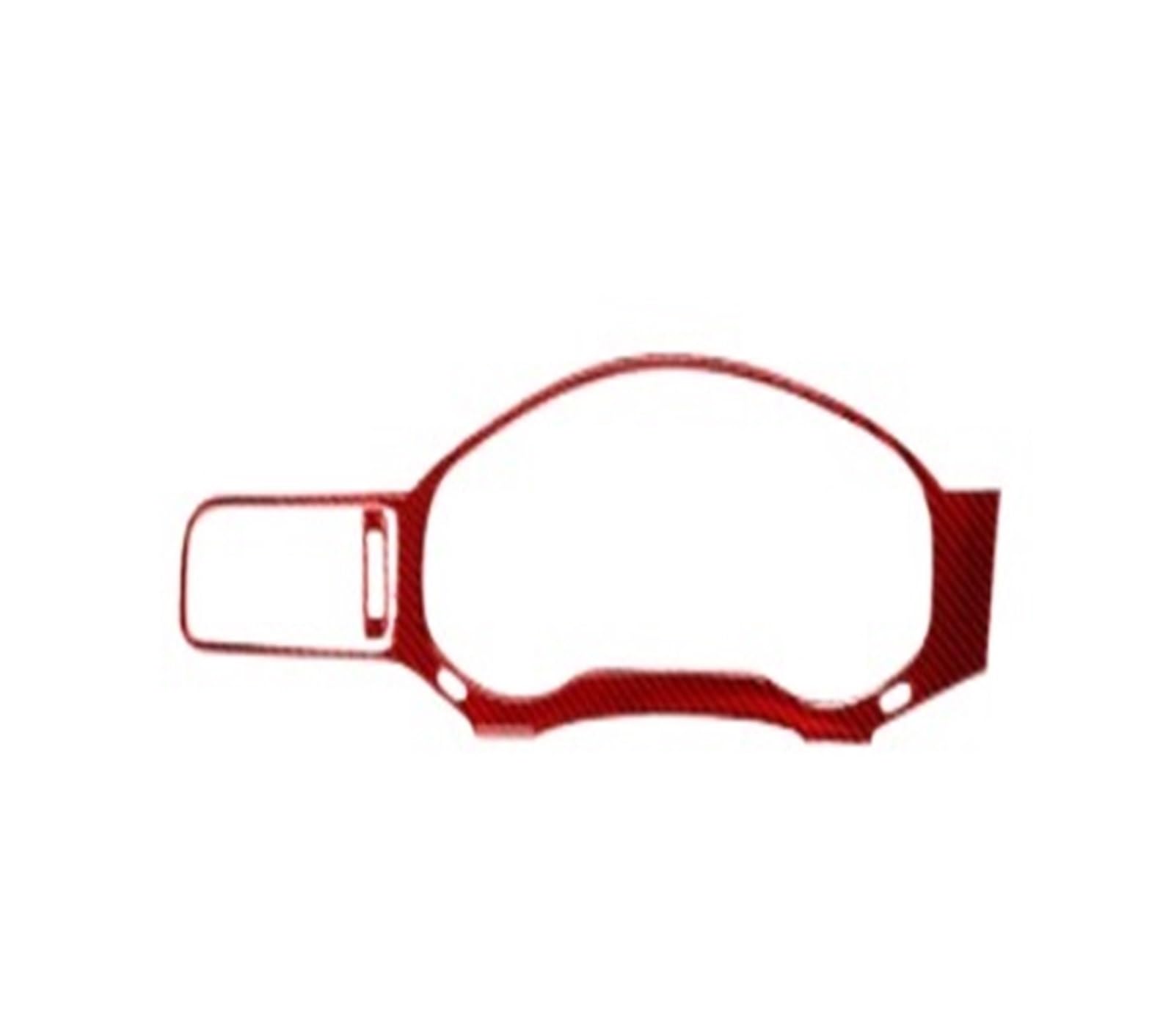 Kompatibel for Volkswagen Jetta 2011 2012 2013 2014 Instrumententafel-Rahmenverkleidungsaufkleber Auto-Carbonfaser-Innendekorationszubehör(Red) von HXYUA