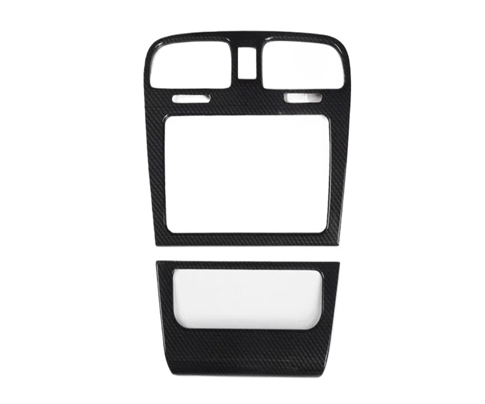 Kompatibel for Volkswagen VW Golf 6 MK6 2009–2011 2012 ABS-Carbonfaser-Mittelkonsolen-Klimaanlage-Abdeckungs-Ordnungs-Navigationspanel-Aufkleber von HXYUA