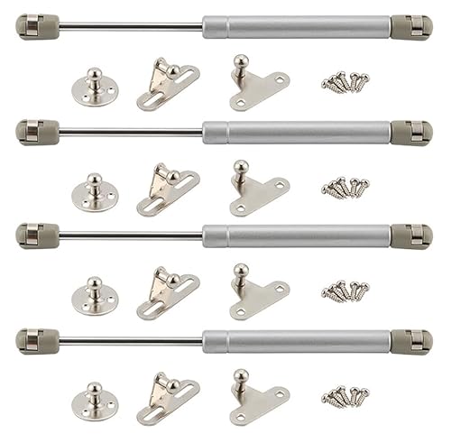 Gasfederbein Lift Stay Support，Gasfederbein 4 Stück 10 Zoll lange Gasdruckfeder for Deckel, Schranktürheber, hydraulische Feder, pneumatische Teleskoparme, Gasdruckdämpfer(Copper Core,100N) von HYBZDKEOP