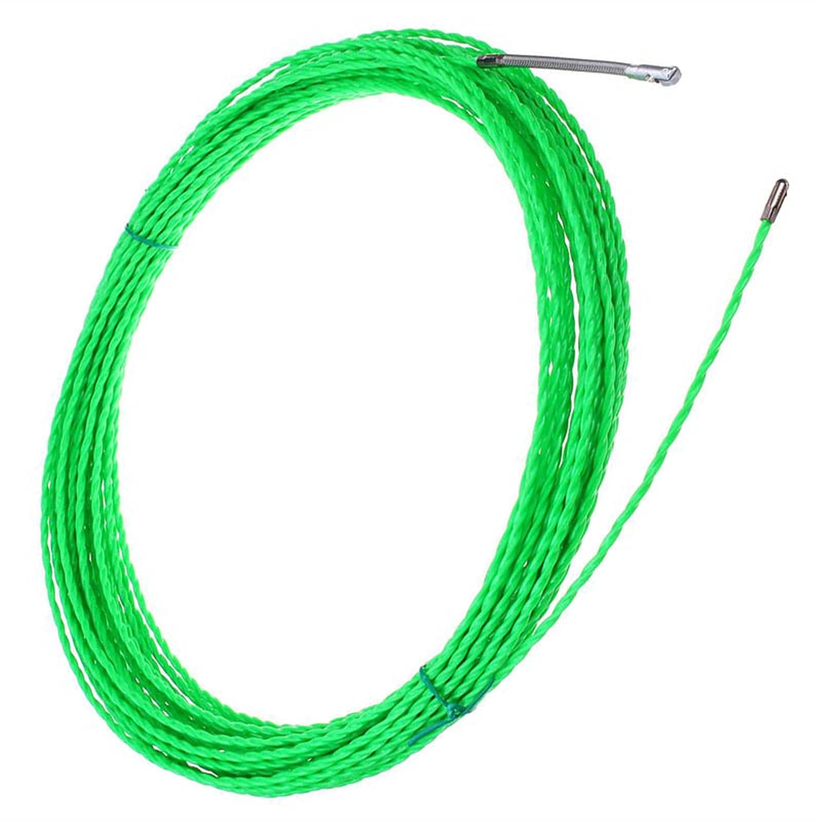 elektrische kabel abzieher aus nylon， 5 mm grünes Fiberglaskabel, Pom Fish Draw Tape, Elektrokabelabzieher, Push Pullers, Duct Rodder Fish Tape(10m) von HYBZDKEOP