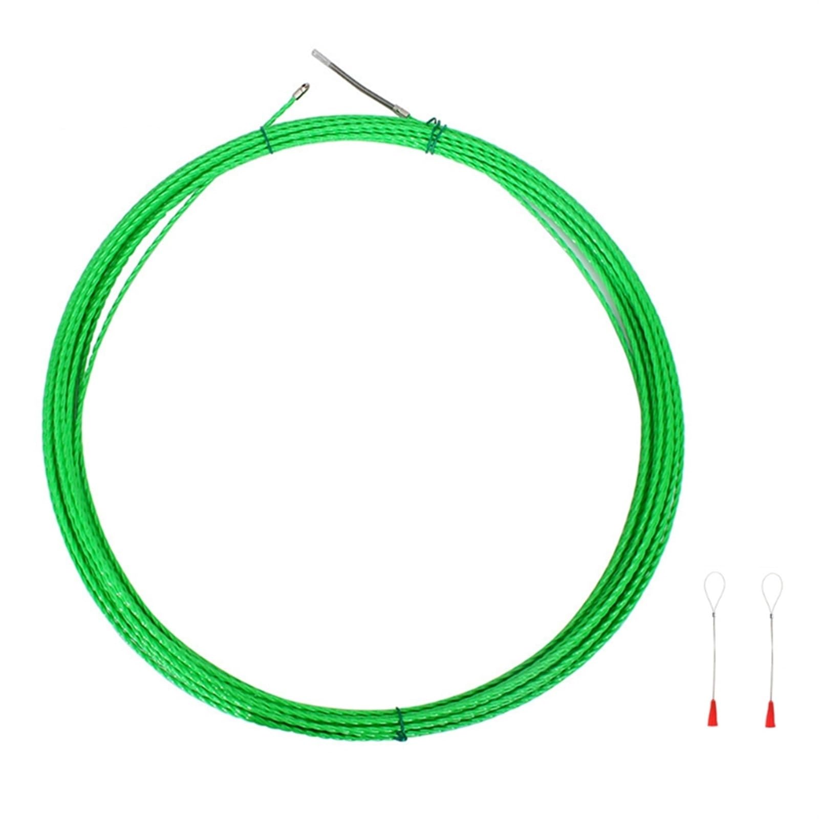 elektrische kabel abzieher aus nylon， Kabeldraht-Abziehwerkzeug, Einziehband, 5/10/15/20/25 m Kabelabzieher, Konstruktionspositionierungswerkzeug durch das Wandwerkzeug(Green,15M) von HYBZDKEOP