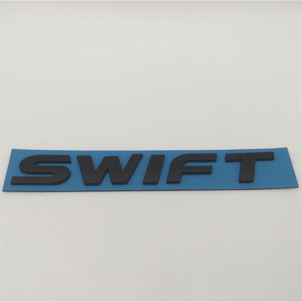 Auto Emblem Aufkleber für Suzuki Swift, Heck Logo Buchstaben Karosserie Emblem Abzeichen Aufkleber Seitentür Seitenfenster Dekoration Emblem Zubehör,D von HYGGLY