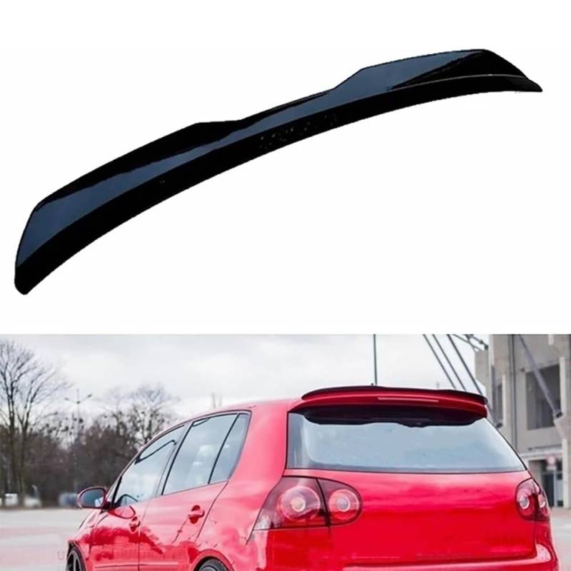 Auto Heckspoiler Spoiler für Golf 5 GTI mk5, Kofferraumspoiler Lippe Heckflügel Spoilerlippe Dachspoiler Bodykits Auto Zubehör,GlossyBlack/A von HYGGLY