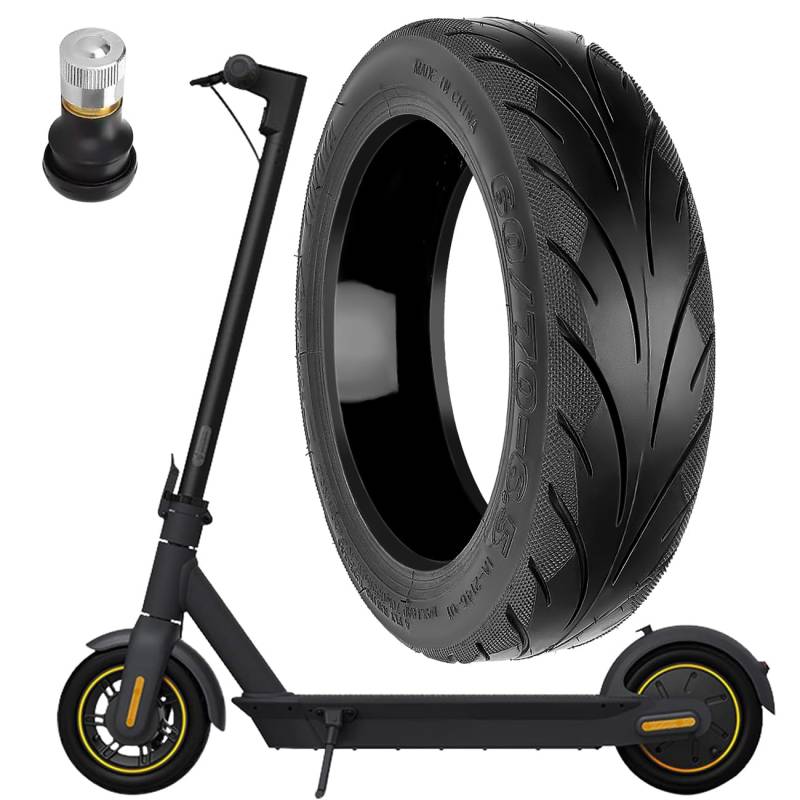 Prodroam 10 Zoll Reifen Tubeless 60/70-6.5 für Segway Ninebot Max G30 G30D 2 G30E 2 G30P G30LP Elektroroller Ersatzreifen Vorne Hinten mit Ventil (Selbstreparierend Reifen-1 PC) von Prodrocam