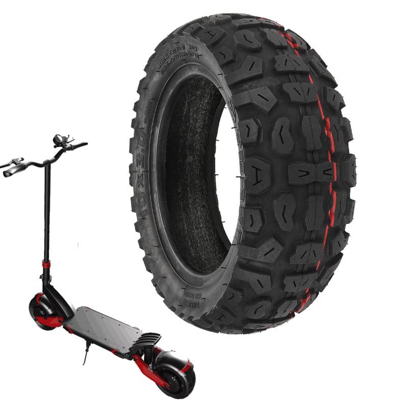 TMOM Innen- Und Außenreifen 255x80 Offroad Reifen Und 10x3.0 80/65-6 Luftkammer Für Kugoo M4 Pro Verdickte Und Erweiterte Elektrische Roller Ersatzräder (Außen) von HYGJ