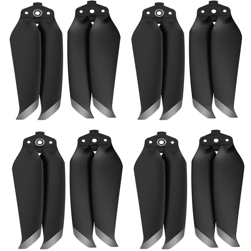 Tmom Air 2S Propeller Geräuscharme Propeller Faltbar 7238F Propeller für DJI Mavic Air 2/Air 2S Drone Zubehör (Silber 8pcs) von HYGJ