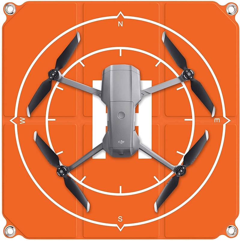 Tmom Drohnen Landeplatz Landing Pad 50CM/19,7" Fast-Fold Wasserdichte Landematte 420G Windabweisende Landeplattform Dronepad für DJI Mini 2/ Mavic Mini/ Air 2S/ FPV/ Mini SE/ Mavic Air 2/ Mavic 2 von HYGJ