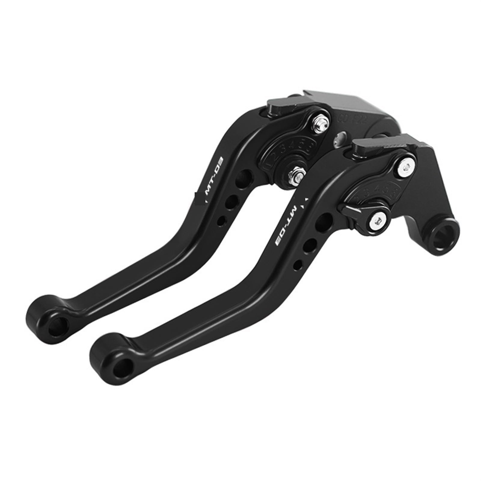 HYPERICIN Motorrad Kupplung Bremshebel Motorrad Einstellbare Kurz Bremse Kupplung Hebel CNC Griff Bar Griffe Für Ya&ma&ha Für MT-01 2004-2009 Für MT-03 2005-2014 Kupplungs-Bremshebel(for MT-03-01) von HYPERICIN