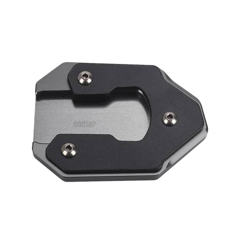 HYPERICIN Seitenständer FÜR Kawasaki FÜR Vulcan Cafe 2018-2019-2020-2021-2022-2023 2024 Motorrad CNC Aluminium Kickstand Seitenständer Enlarger Extension Pad Ständer Pad Platten(1) von HYPERICIN