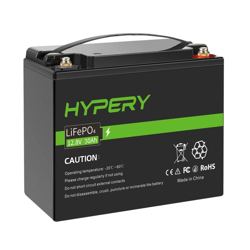 Smart 12V 30Ah LiFePO4 Batterie mit BMS, perfekte Lithium Batterie für Wohnmobile, Golfwagen, Boote und Energiespeicher zu Hause von HYPERY