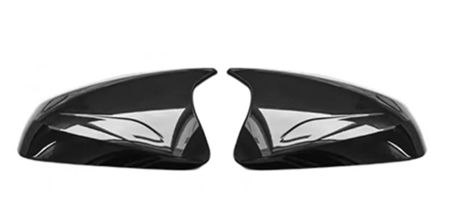 Außenspiegelkappen Für Lexus RX 2016-2022 NX 2015-2022 Auto Rückspiegel Abdeckung Trim Horn ABS Seite Rückspiegel Shell Cap Auto Rückspiegelkappen(Bright Black) von HYQHYX