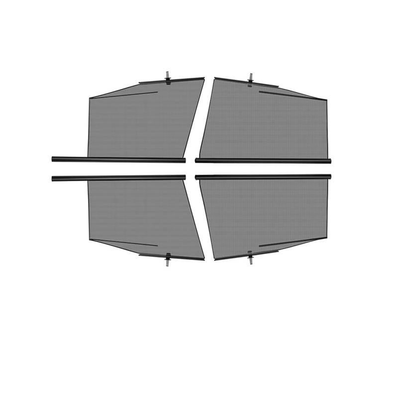 Auto Sichtschutz Fenster Auto Seitenfenster Sonnenschutz Sonnenblende Windschutzscheibe Sichtschutz Fensterschutz Bildschirm Für Tesla Für Modell 3 Y Zubehör Sonnenblende(B 4 Piece) von HYQHYX