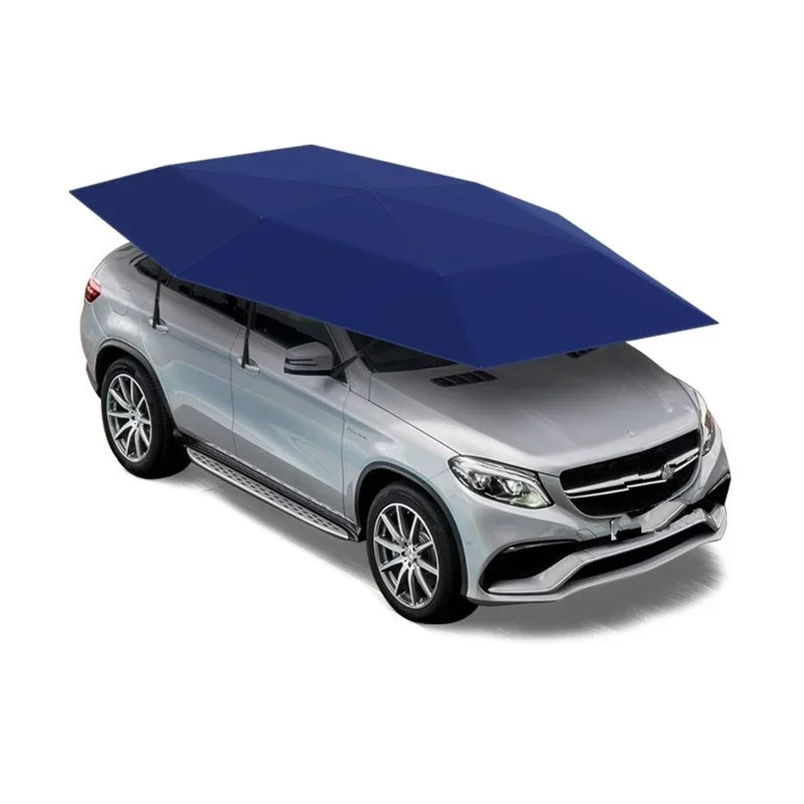 Auto Sichtschutz Fenster Auto-Sonnenschirm, 4,8 M/4,2 M, Automatischer Auto-Sonnenschutz, Mobiles Auto-Überdachung, Schutz Vor Hagel Und Herabfallenden Gegenständen Sonnenblende(Dark Blue 4.8M) von HYQHYX