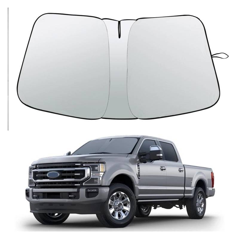 Auto Sichtschutz Fenster Für Ford F250 F350 F450 2017 2018 2019 2020 2021 2022 2023-2024 Cab Windschutzscheibe Sonnenschutz Sonnenblende von HYQHYX