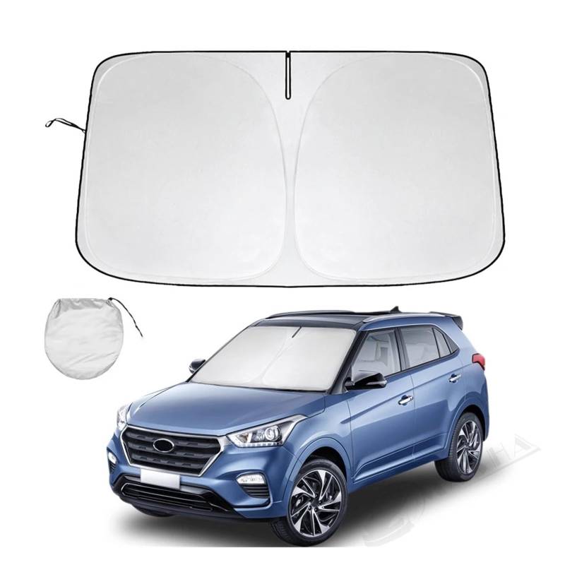 Auto Sichtschutz Fenster Für Hyundai Für Creta GS GC SU2 2019 2020 2021 2022-2023 2024 Reflektor Sonnenschirm Bietet Schutz Innen Auto Windschutzscheibe Sonne Schatten Sonnenblende von HYQHYX