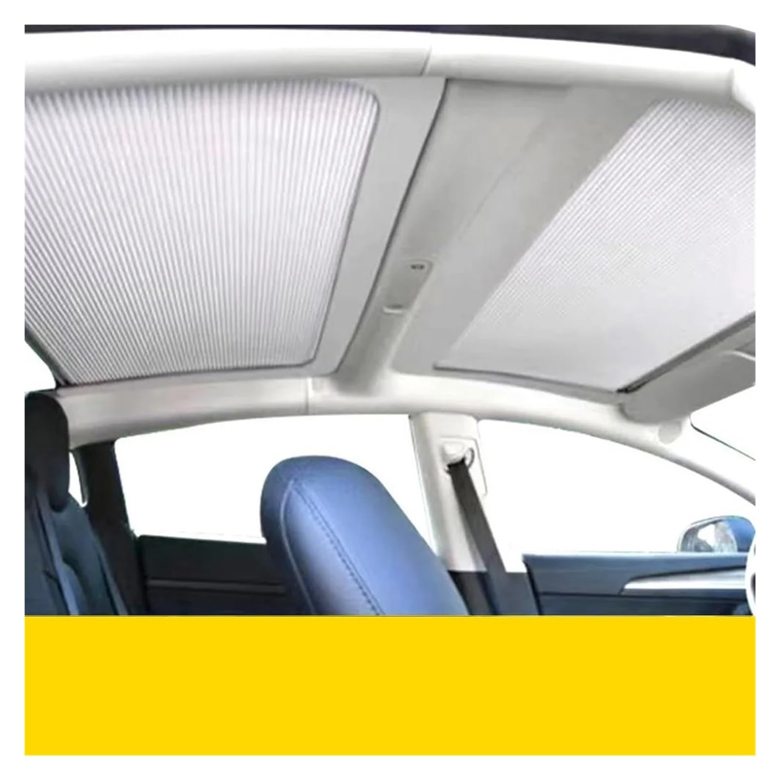 Auto Sichtschutz Fenster Für Tesla Für Modell 3 2023 Zubehör Schattennetz Dachfenster Shades Protector Sonnenschirm Auto Sonnenblende Sonnenschutz Sonnenblende(Front and Rear) von HYQHYX