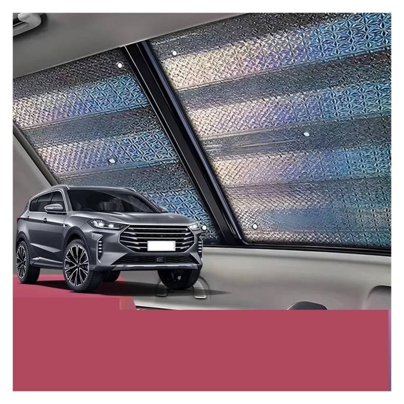 Auto Sichtschutz Fenster Schiebedach-Sonnenschutz Passend Für Jetour X70 Für Plus 2018~2025 2019 2020 2021 Auto-Panoramadach, 2 X Hitzeschild, Fenster-Sonnenschutz, UV-Schutz Sonnenblende von HYQHYX