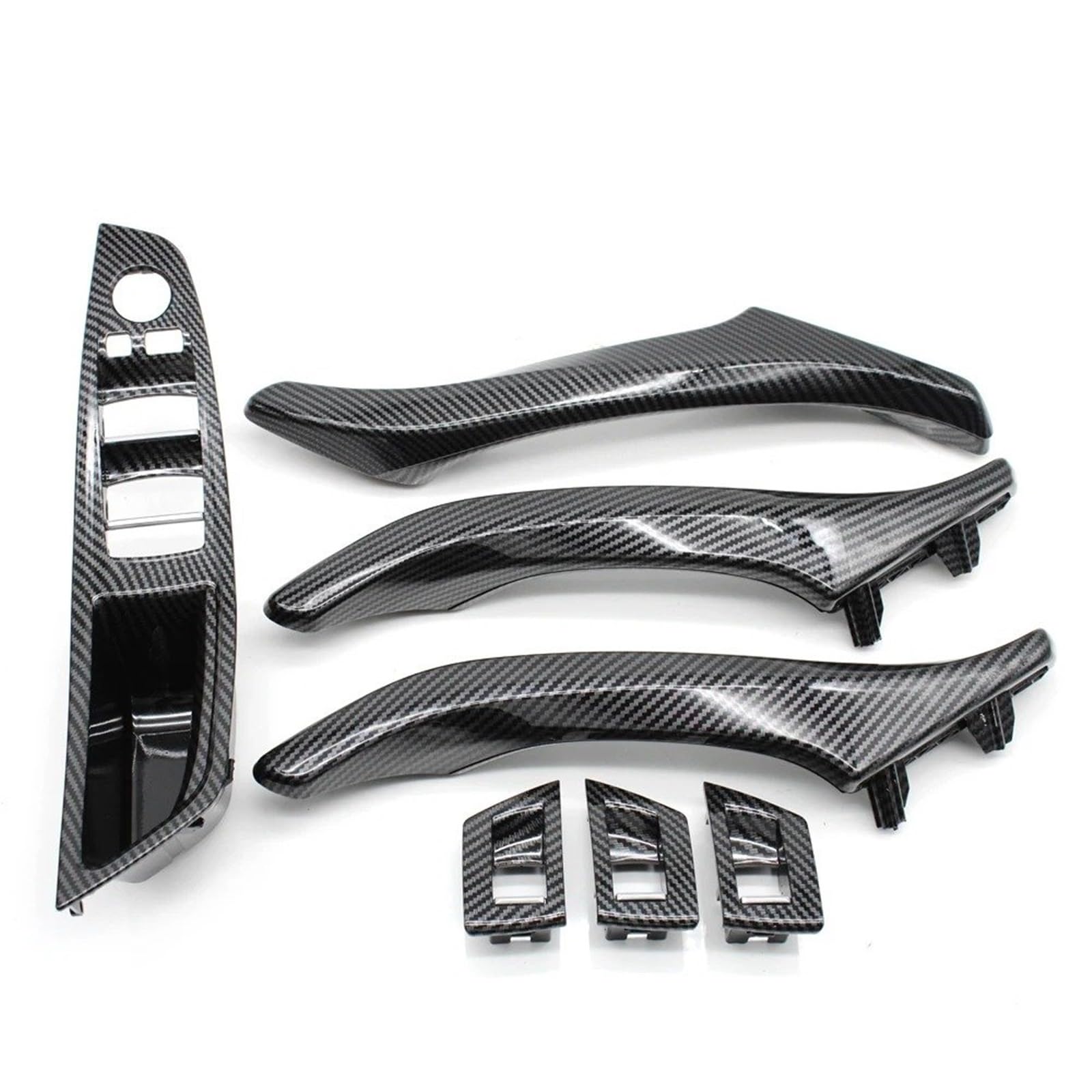 Auto Türgriff Verkleidung Für 5 Series F10 F11 520i 523i 525i 528i 530i 535i 2010-2017 LHD RHD Carbon Faser Auto Innen Tür Armlehne Pull Griff Panel Trim Set Autoinnentürgriffe von HYQHYX