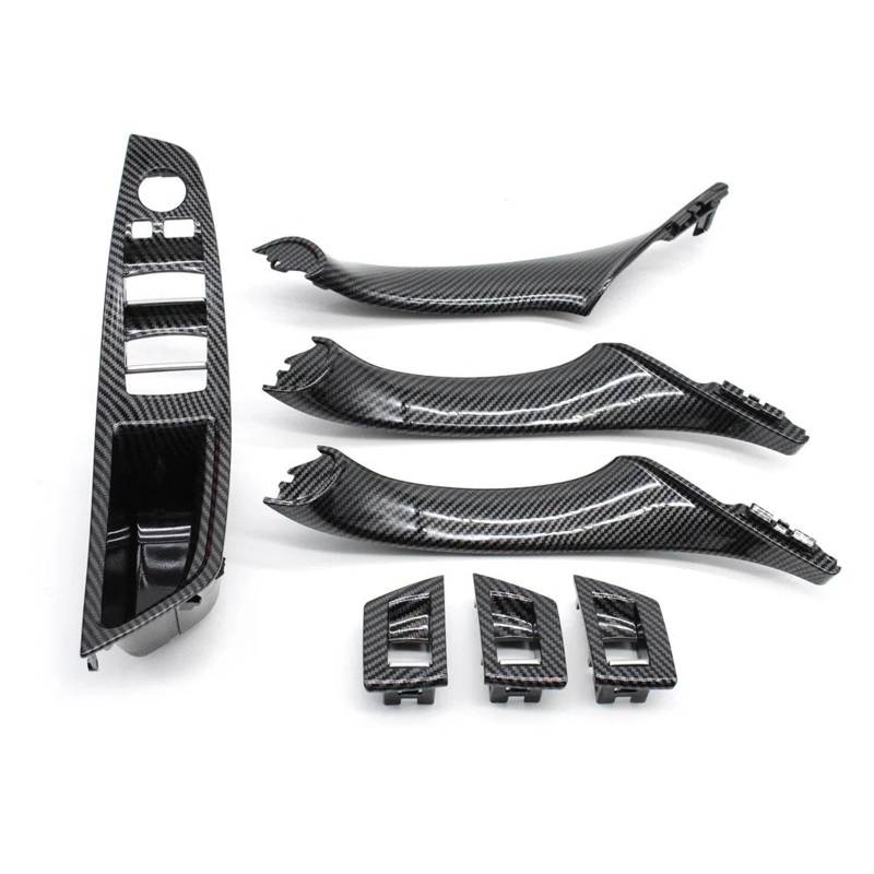 Auto Türgriff Verkleidung Für 5 Series F10 F11 520i 523i 525i 528i 530i 535i 2010-2017 LHD RHD Carbon Faser Auto Innen Tür Griff Pull 7PCS Set Autoinnentürgriffe von HYQHYX