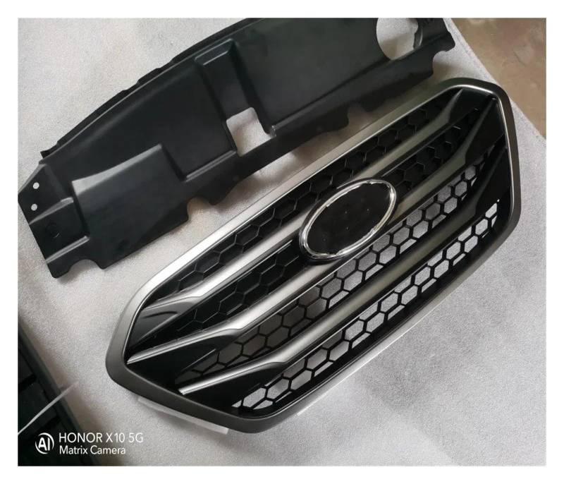 Grill 2009–2015 Für Hyundai Für Ix35, ABS-Chrom-Frontgrill, Refit Rund Um Zierleisten, Grills, Racing Nieren Kühlergrill(A) von HYQHYX