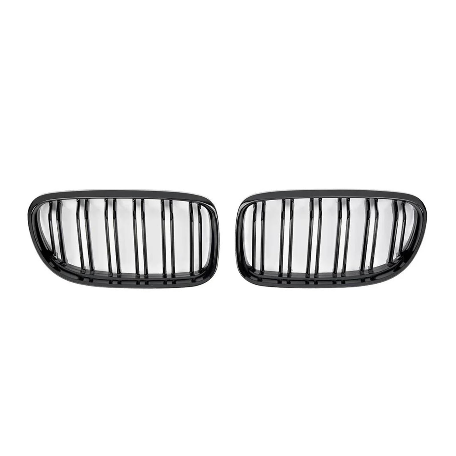 Grill Für 3er E90 E91 LCi 2009 2010 2011 2012 Auto-Styling Auto Kühlergrill Grill Vorne Niere Glänzend 2 Linie Doppellamelle Nieren Kühlergrill(Glossy Black) von HYQHYX