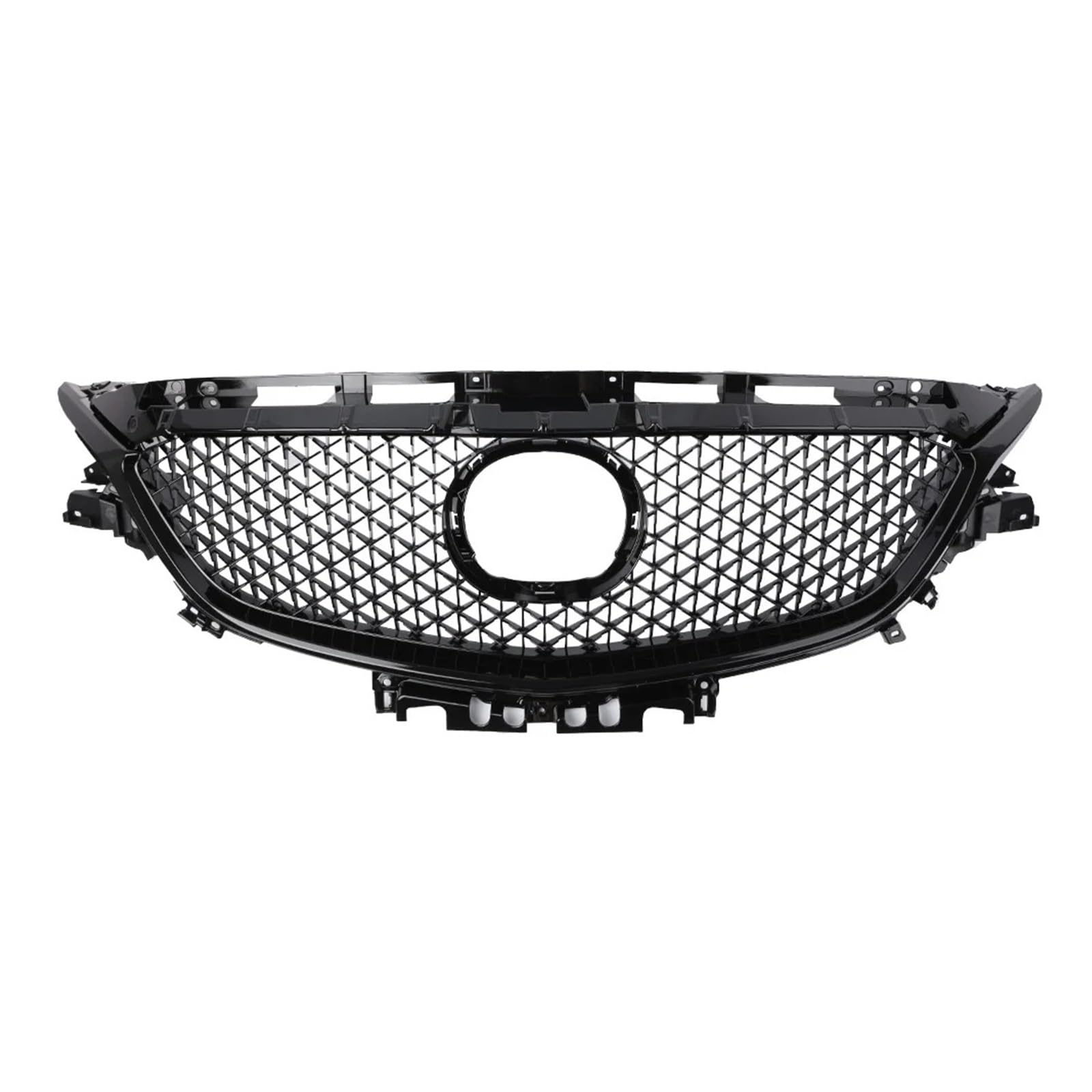 Grill Für Mazda 6 GJ GL Für Atenza Für Touring 2017 2018 Schwarz ABS Auto Vorderen Stoßfänger Grill Oberen Mesh Grille Nieren Kühlergrill von HYQHYX