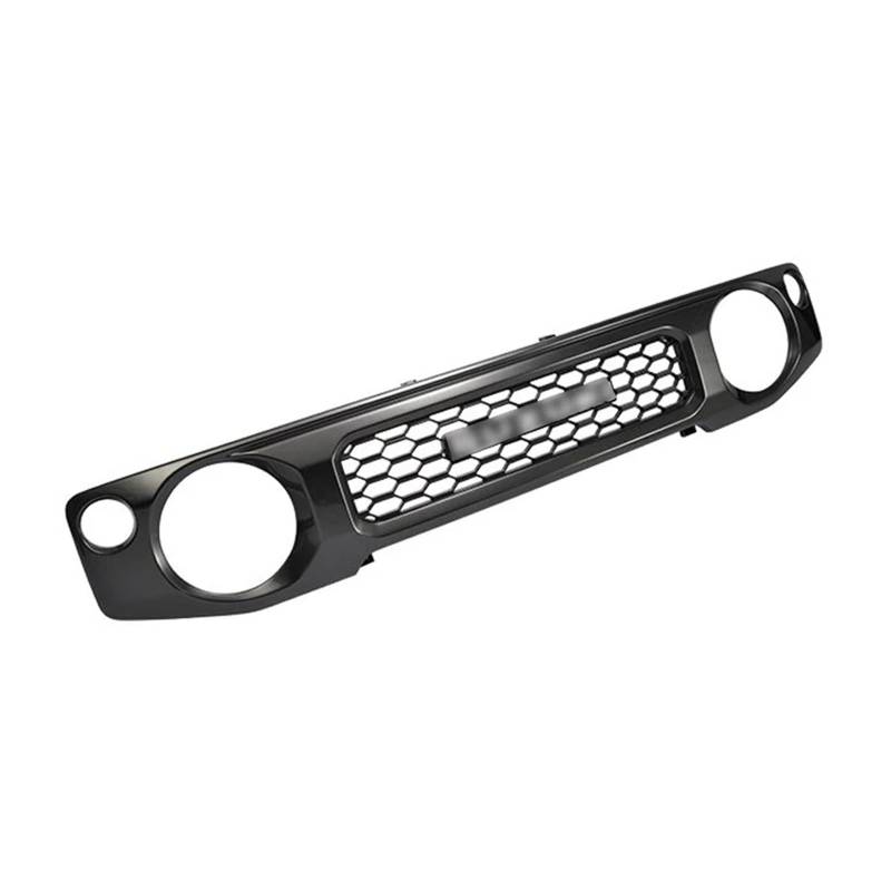 Grill Für Suzuki Für Jimny JB74 JB64 2018 2019 2021 2023 ABS Auto Front Racing Grill Stoßstange Mesh Grids Grille Nieren Kühlergrill(Black with Badge) von HYQHYX