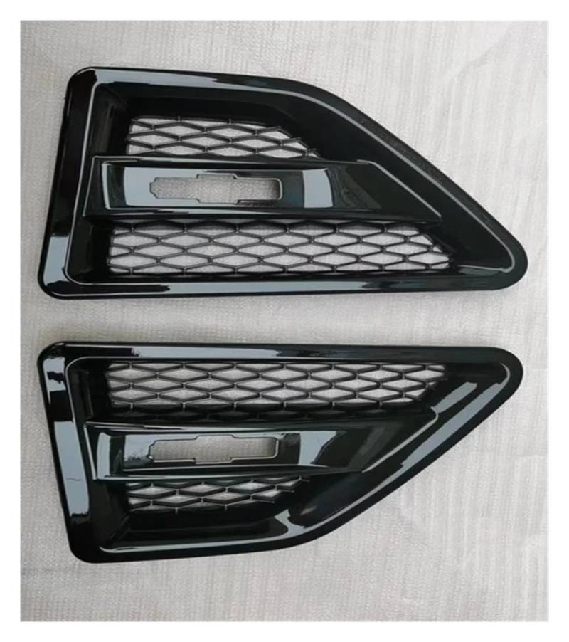 Grill Paar Auto Fender Side Air Vent Flow Grill Abdeckung Fender Grille Trim Dekoration ABS Für Land Für Rover Für Freelander 2 LR2 2008-2015 Nieren Kühlergrill(Schwarz) von HYQHYX