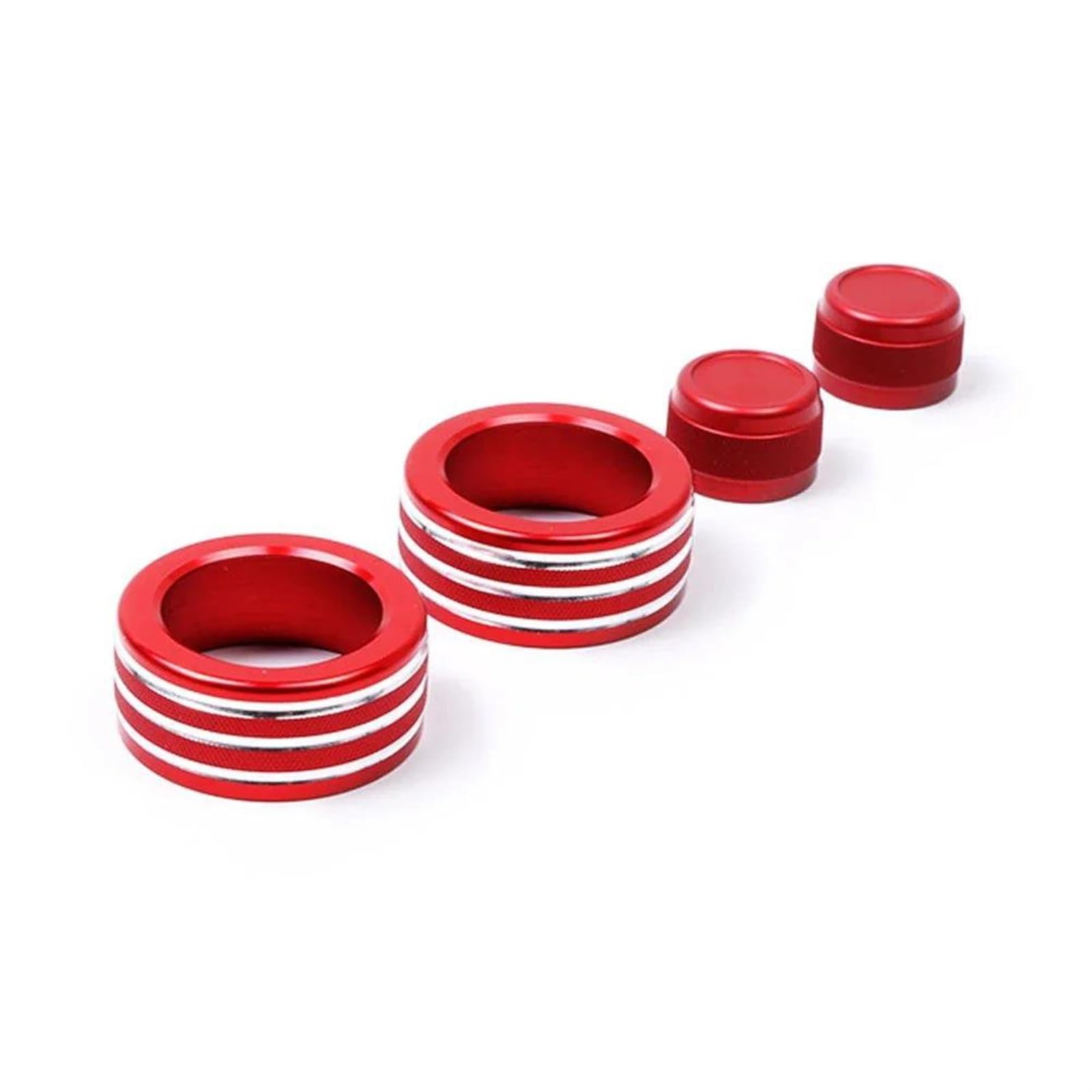 Interieurleisten Trim 3/4 Stück Auto Klimaanlage Sound Knopf Abdeckung Innen Dekoration Für 3 Serie 2005-2013 E90 E91 E92 E93 320i 325i Auto Styling Zierleisten(Rot,4 Pieces) von HYQHYX