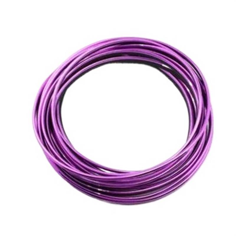 Interieurleisten Trim 4 Stück Auto Türschloss Pins Für Benz Innen Carbon Faser Dekoration Auto Styling Zierleisten(5M Purple) von HYQHYX