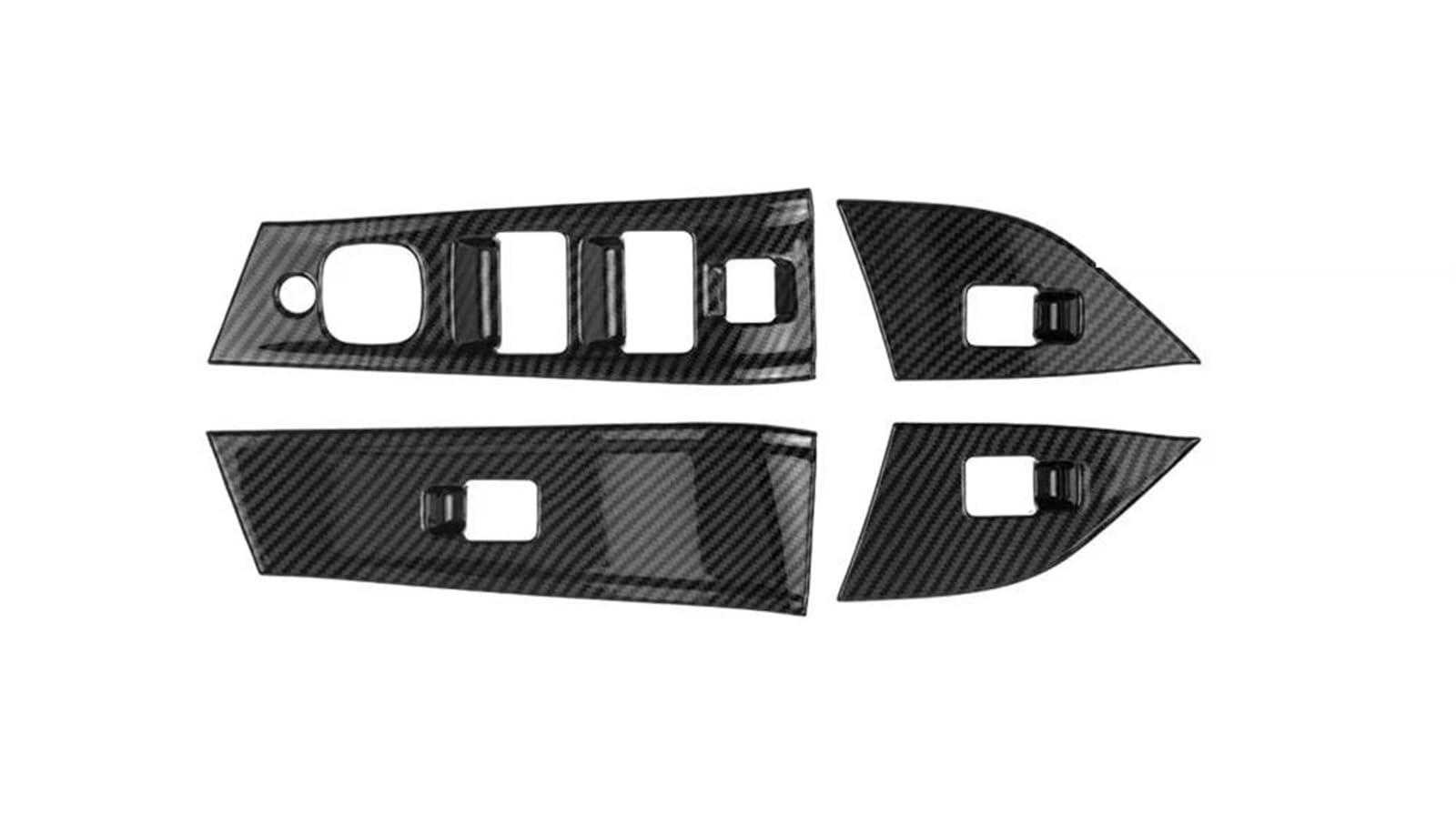 Interieurleisten Trim ABS Carbon Faser Farbe Fensterheber Schalter Taste Panel Abdeckung Trim Für Mazda BT50 2010-2014 2015 2016 2017 2018 2019 2020 Auto Styling Zierleisten(Right Drive 4pieces) von HYQHYX