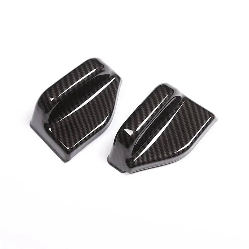 Interieurleisten Trim ABS Carbon Fiber Texture/Chrome Auto Sitz Sicherheit Gürtel Abdeckung Trim Für Benz B Für CLA Für GLA Klasse W117 C117 W246 Auto Styling Zierleisten(Kohlefaser) von HYQHYX