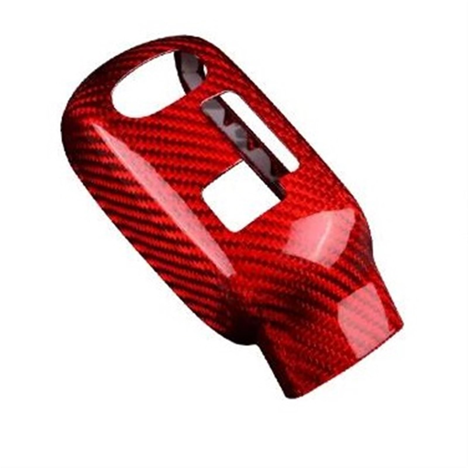 Interieurleisten Trim Auto-Schaltknauf-Abdeckung Für Mini Für Cooper F54 F55 F56 F57 F60 2020-2023 Real Carbon Fiber Cover Aufkleber Innenverkleidung Auto Styling Zierleisten(Red RHD) von HYQHYX