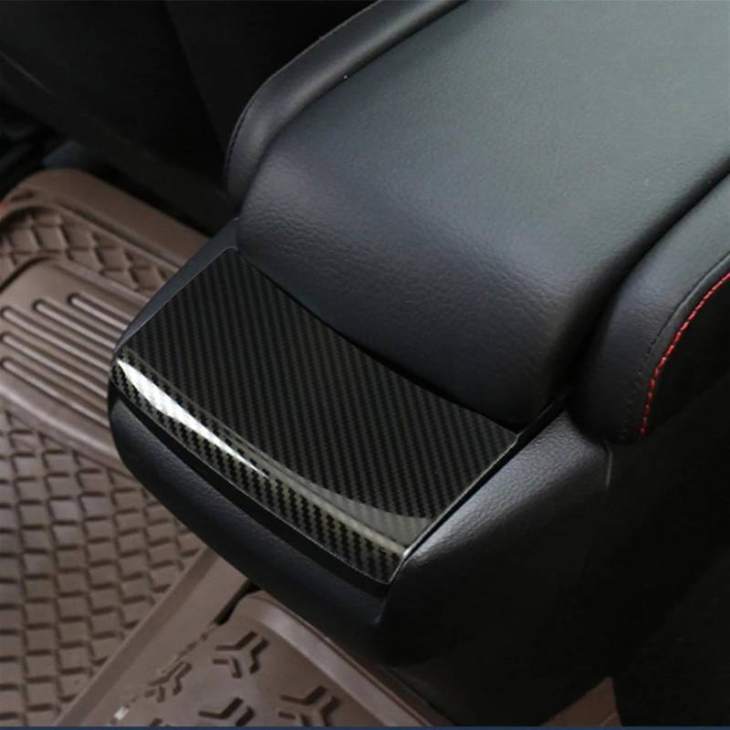 Interieurleisten Trim Carbon Fiber Auto Innen Center Console Armlehne Box Pailletten Abdeckung Für Civic 10th 2018 2019 2016 2017 Auto Zubehör Auto Styling Zierleisten(Kohlefaser) von HYQHYX