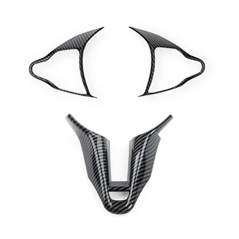 Interieurleisten Trim Carbon Fiber Stil Lenkrad Tasten Abdeckung Kinn Trim Rahmen Für Hyundai Für Kona N Für Elantra N Für I20 N Innen Stil Auto Styling Zierleisten(Only for Elantra N) von HYQHYX