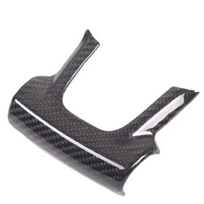 Interieurleisten Trim Echte Harte Carbon-Faser-Aufkleber Für FIAT Für 500 Für Abarth 595 695 2020 2021 2022 2023 Rot Schwarz Auto Carbon Trim Innenzubehör Auto Styling Zierleisten(Bottom Frame Black) von HYQHYX