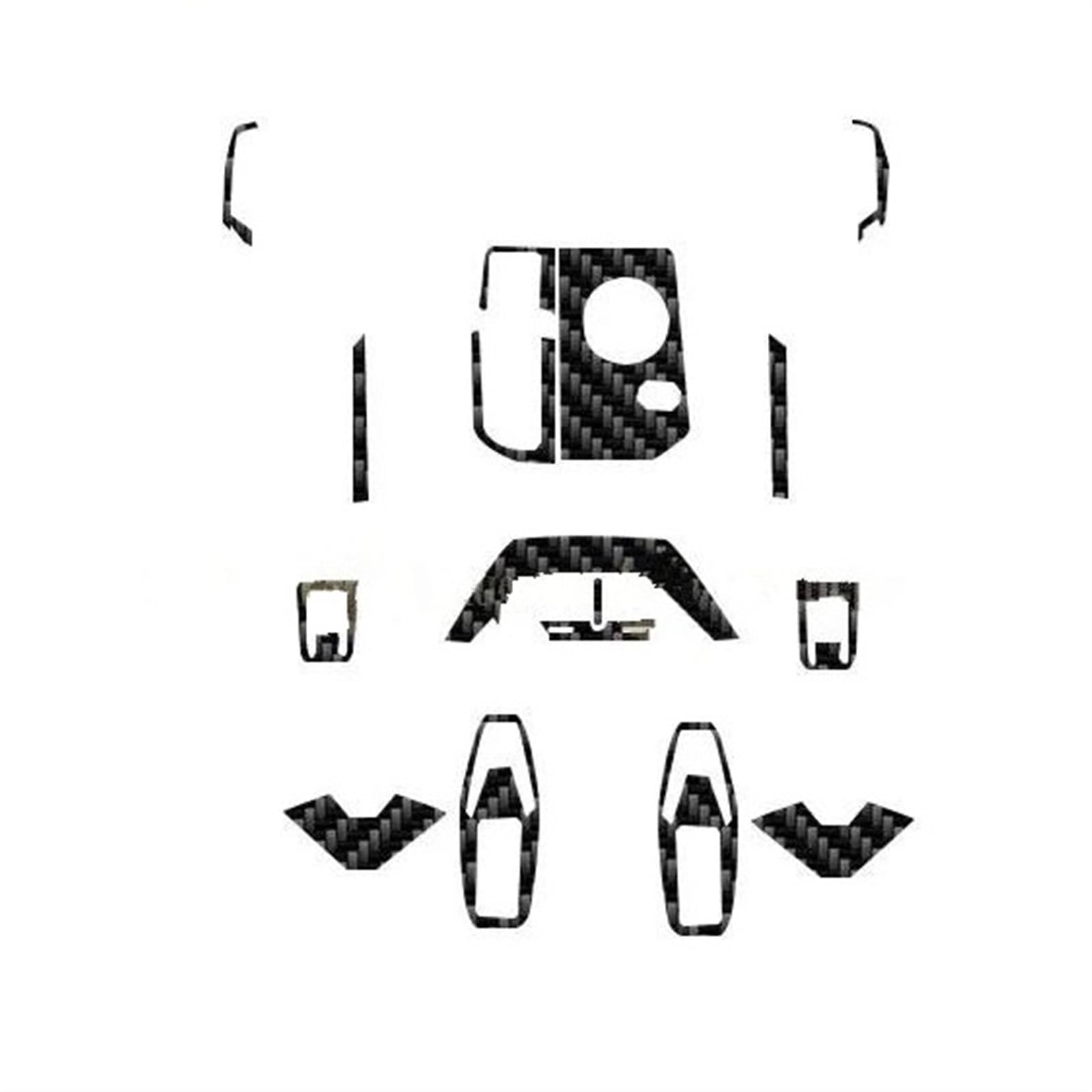 Interieurleisten Trim Für IX Für I20 2022 2023 Autoinnenraum Kohlefaserfolie 5D PET Mittelkonsole Anti-Kratzschutzfolie Zubehör Auto Styling Zierleisten(Style E for LHD) von HYQHYX