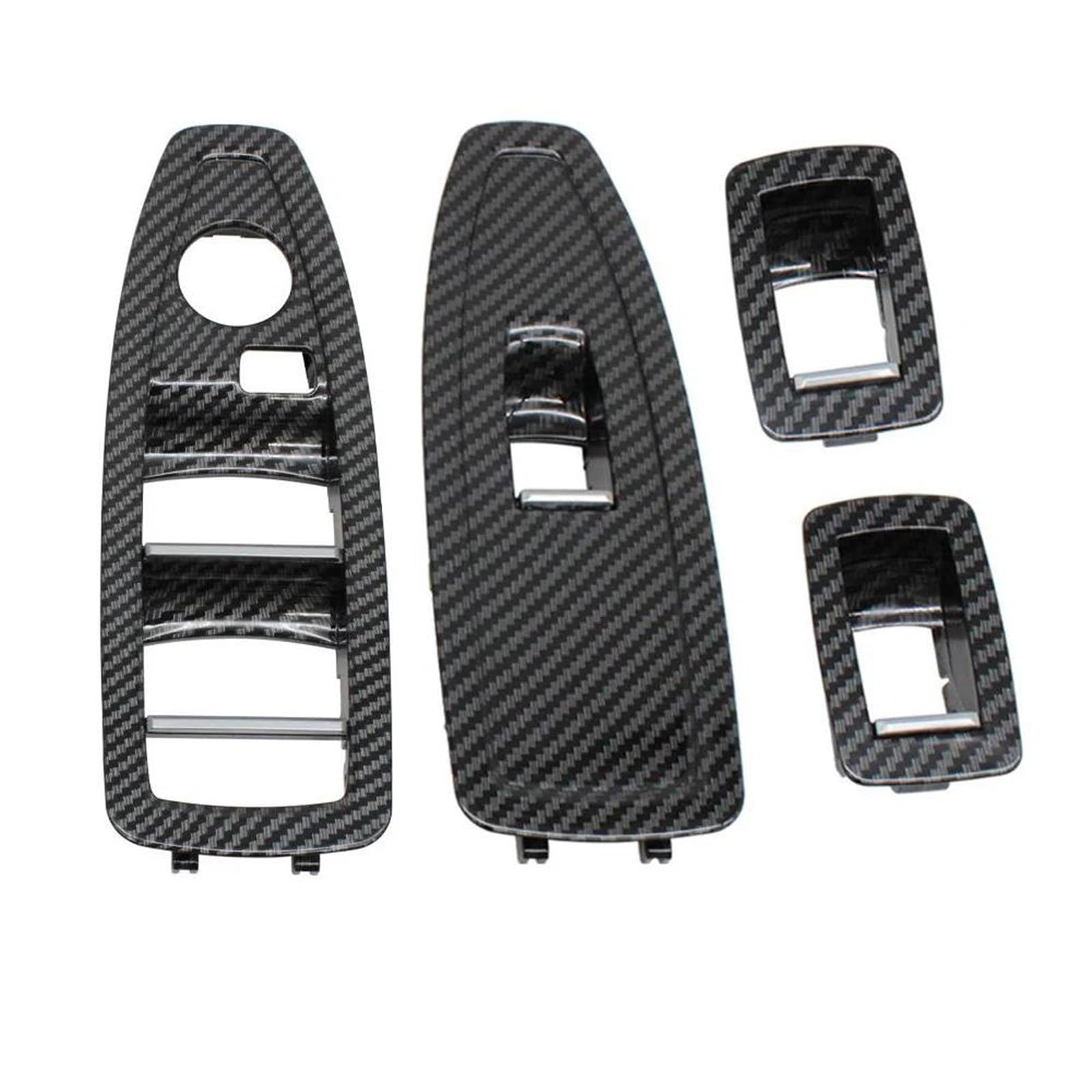 Interieurleisten Trim Innentür Carbon Fiber Fensterheber Schalter Panel Trim Abdeckung Ersatz Für 1 3 4 Serie F20 F30 F31 F34 F35 F36 Auto Styling Zierleisten(Model B 4pcs Set) von HYQHYX