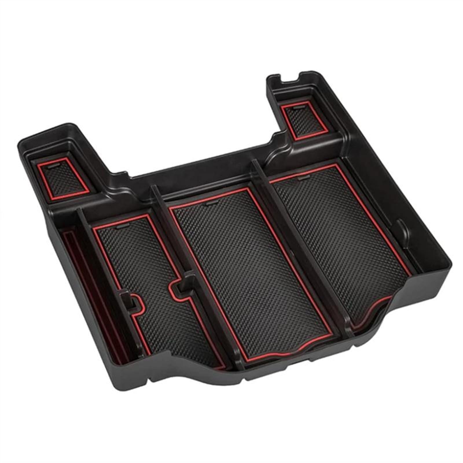 Mittelarmlehne Mittelkonsole Organizer Armlehne Versteckte Aufbewahrungsbox Für Dodge Für RAM 1500 2500 3500 2019 2020 2021 2022 2023 Handbremse Organizer(Rot) von HYQHYX