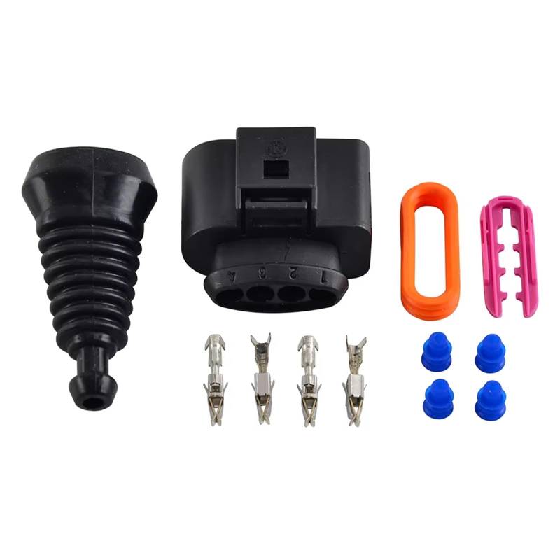 Motorzündspule 1/4 Set Auto-Zündspule Am Stecker Ersatz 1J0998724 Für A4 A6 A8 Für Golf Für Jetta Für Passat Zündspule Kabelbaum Stecker Stecker Reparatursatz Zündspule Zündungen(1piece) von HYQHYX