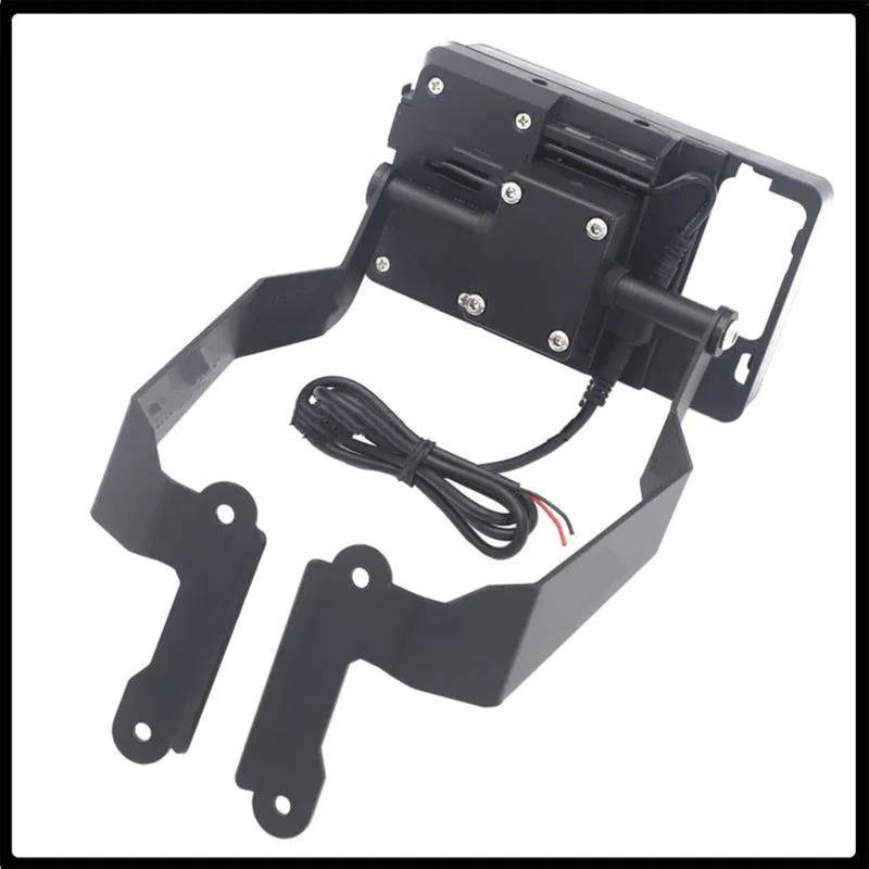 Navigationshalter Motorrad Bar Handy Halterung GPS Front Ständer Halter Smartphone Für XADV 750 Navigation Halterung Halter Handyhalterung Motorrad(B) von HYQHYX