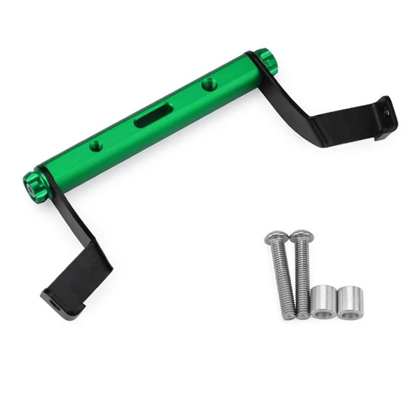 Navigationshalter Motorrad-Handyhalter, GPS-Navigation, Lenkerhalterung, Erweiterungszubehör Für Kawasaki Für Ninja Für ZX6R 2013-2024 Halter Handyhalterung Motorrad(Green) von HYQHYX