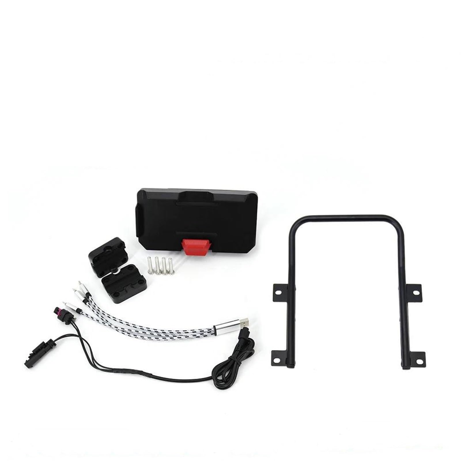 Navigationshalter Motorrad Teile GPS Navigation Halter Für Cfmoto 800 Für MT Zubehör 2021 2022 Telefon Clip Halter Handyhalterung Motorrad(B) von HYQHYX