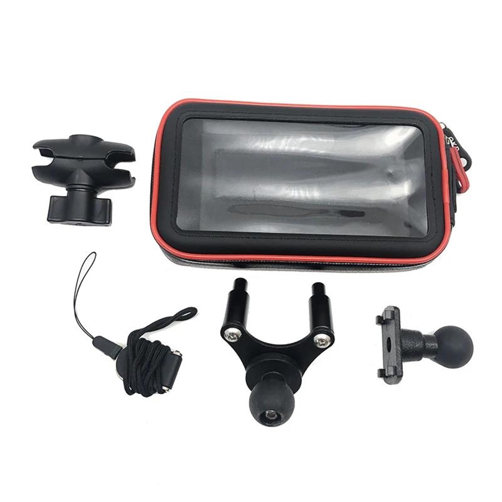 Navigationsplattenhalterung Telefon USB-Navigationshalterung Motorrad USB-Ladehalterung Für Ducati 899 959 1199 1299 Für Panigale 2012-2018 2014 2015 Telefon GPS Halter(Bag 5.3-6.1 inch) von HYQHYX