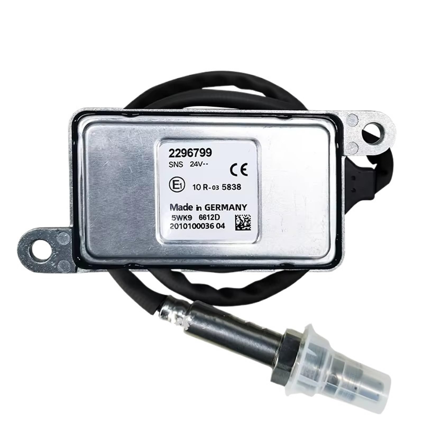 Nox-Sensor Lambdasonde Stickoxid-Nox-Sensor Für LKW Für Scania 24V 2296799 1872080 2247379 2020691 5WK9 6612D 5WK96612D Nox Sensor(5WK96612D) von HYQHYX