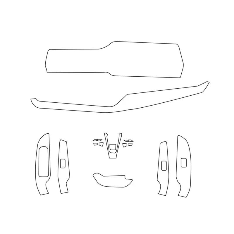 Panel Abdeckung Trim Für Haval F7 2024 2025 Auto-Innenraum-TPU-Aufkleber, Abdeckung, Armaturenbrett, Mittelkonsole, Schutzfolie, Zubehör, Dekoration Panel Dekoration Trim von HYQHYX