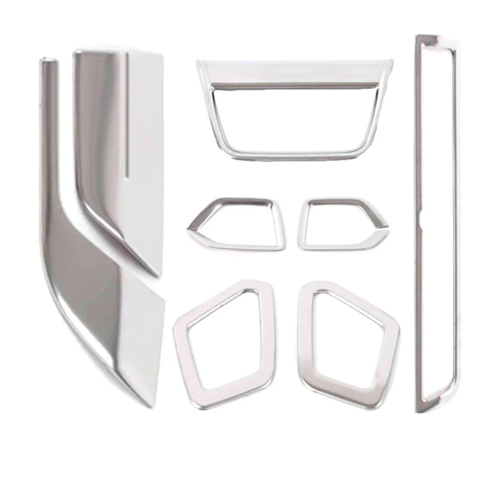 Panel Abdeckung Trim Für Haval H3 2024 Auto-Innenraum-Mittelkonsole Air Vent Outlet Trim Aufkleber Abdeckungen Dekorative Stylings Innenausstattung Panel Dekoration Trim(Full Set-Silver) von HYQHYX