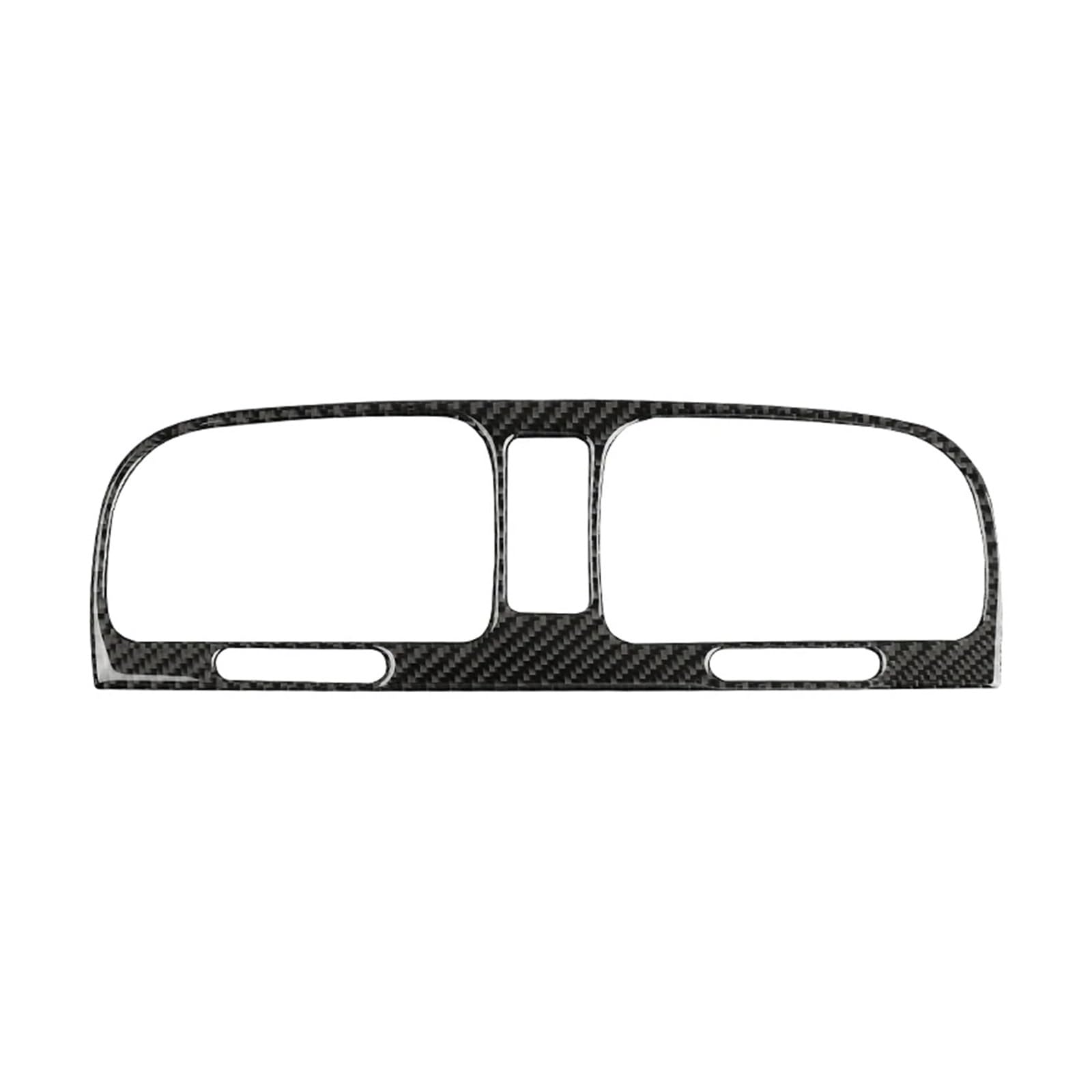 Panel Abdeckung Trim Für VW Für Golf 6 Für GTI R MK6 2008-2012 Carbon Fiber Interieur Mittellüftungsrahmen Dekoration Aufkleber Zierleiste Autozubehör Panel Dekoration Trim(Schwarz) von HYQHYX