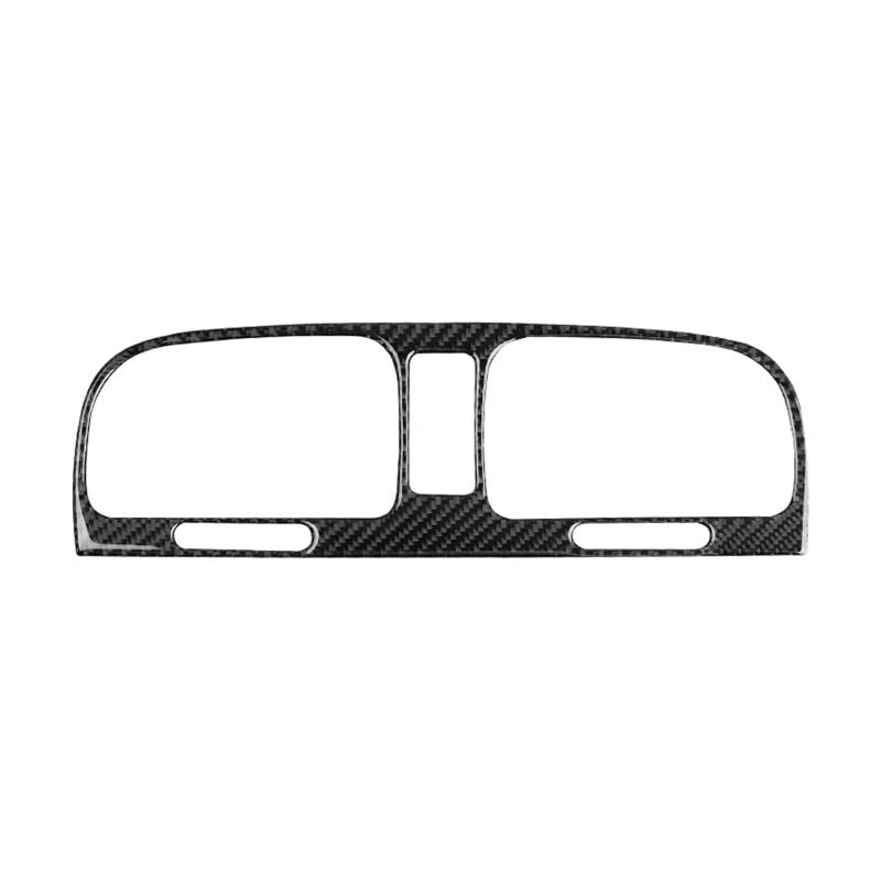 Panel Abdeckung Trim Für VW Für Golf 6 Für GTI R MK6 2008-2012 Carbon Fiber Interieur Mittellüftungsrahmen Dekoration Aufkleber Zierleiste Autozubehör Panel Dekoration Trim(Schwarz) von HYQHYX